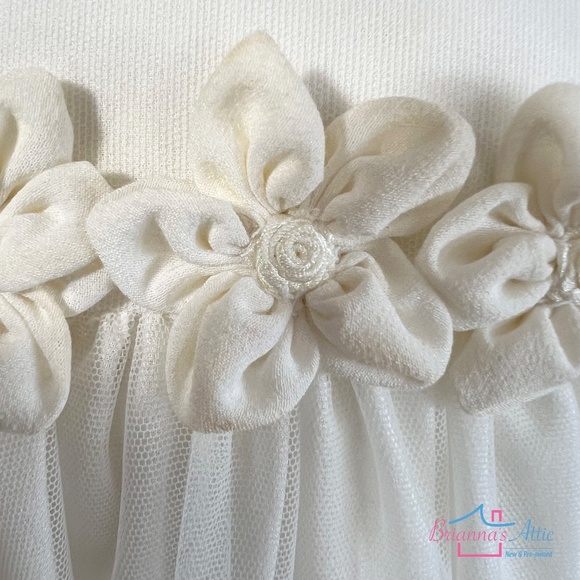 ALETTA Lace Overlay BAPTISM gown Ivory off white Size 6 to 8 months - Picture 6 of 13